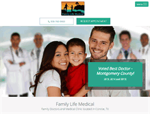 Tablet Screenshot of familylifemedical.com